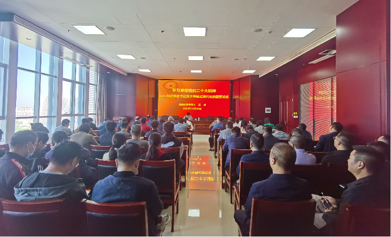 紧跟核心强忠诚 在深学细悟中坚定信仰信念 ——mk中国官方官网_MK(中国)
负责人汪洋同志为全体党员讲授主题教育专题党课